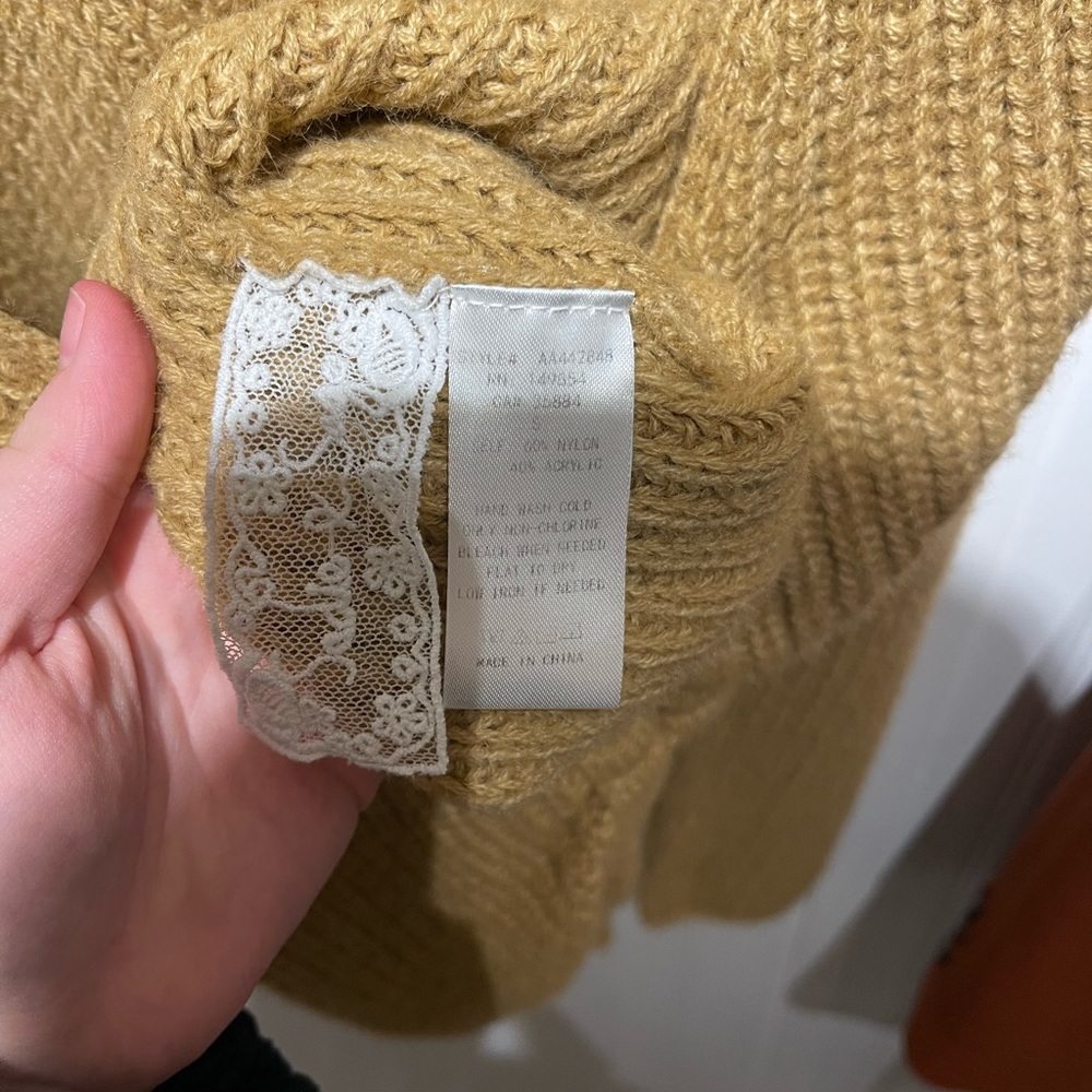 Camel Drawstring Sweater - Picture 4 of 4